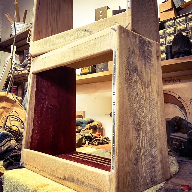 Crazy Horse Amplifier reclaimed wood case