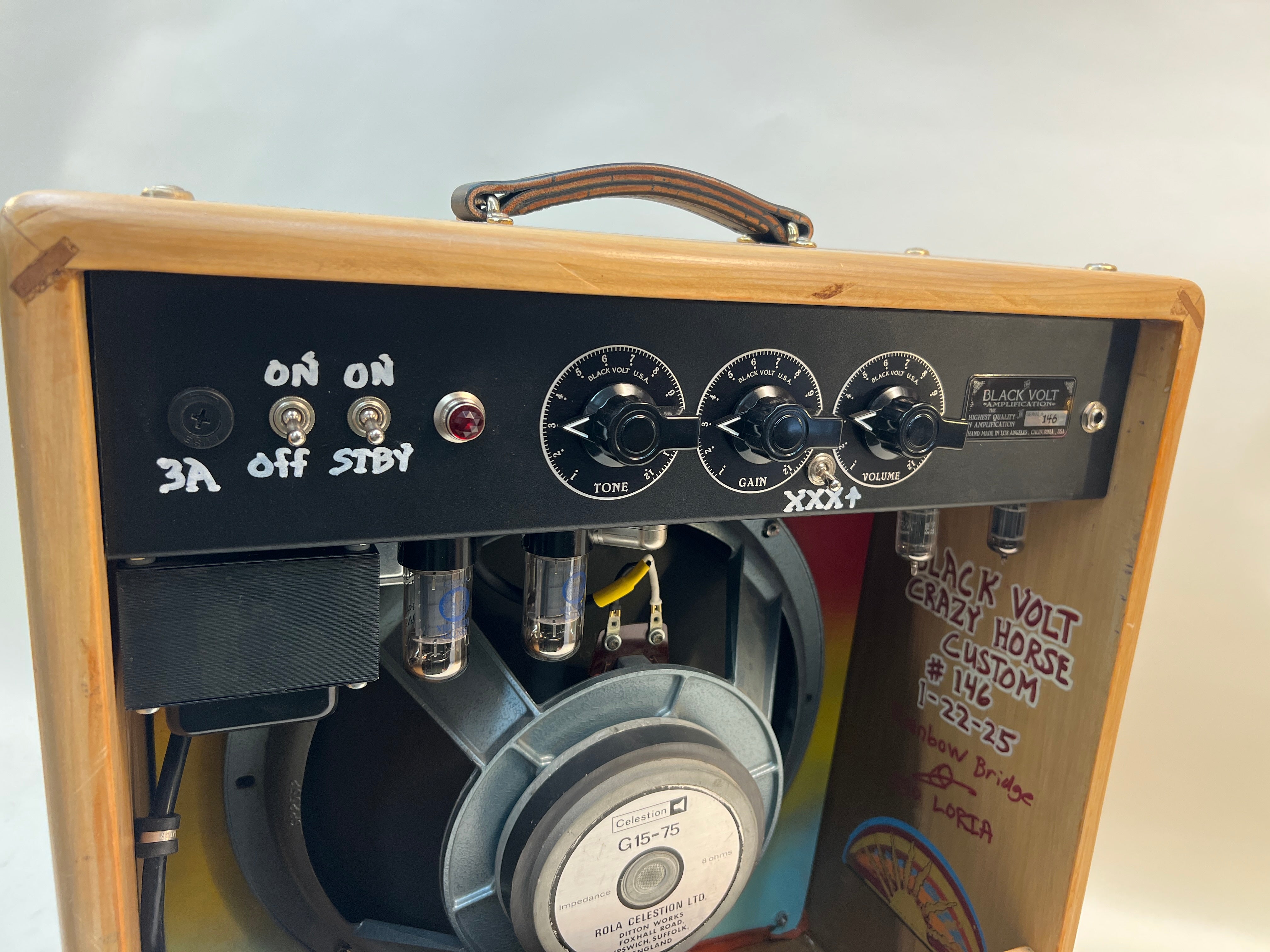 Crazy Horse Amplifier with celestion speakers and custom gain