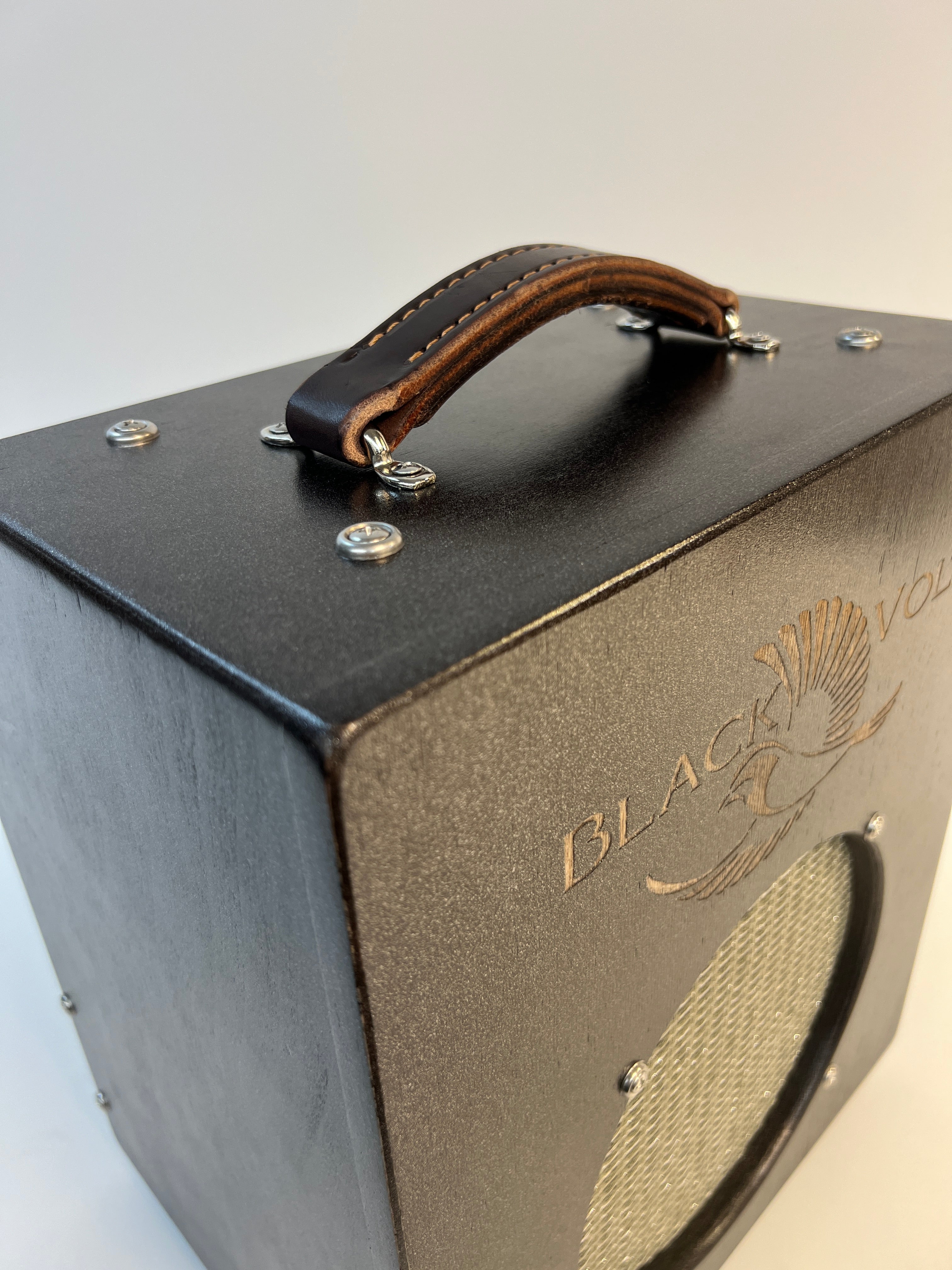 The Sparrow Amplifier with  Real Leather Handle Upgrade