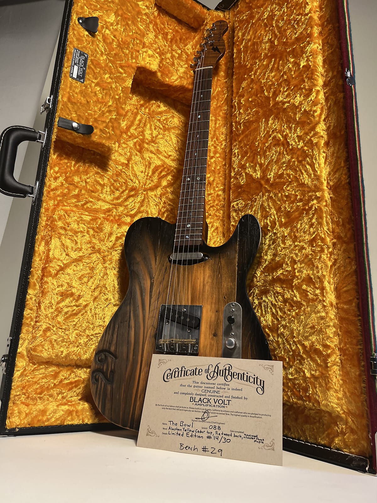 SOLD / Black Volt "Hollywood Bowl" Limited Edition Guitar #29