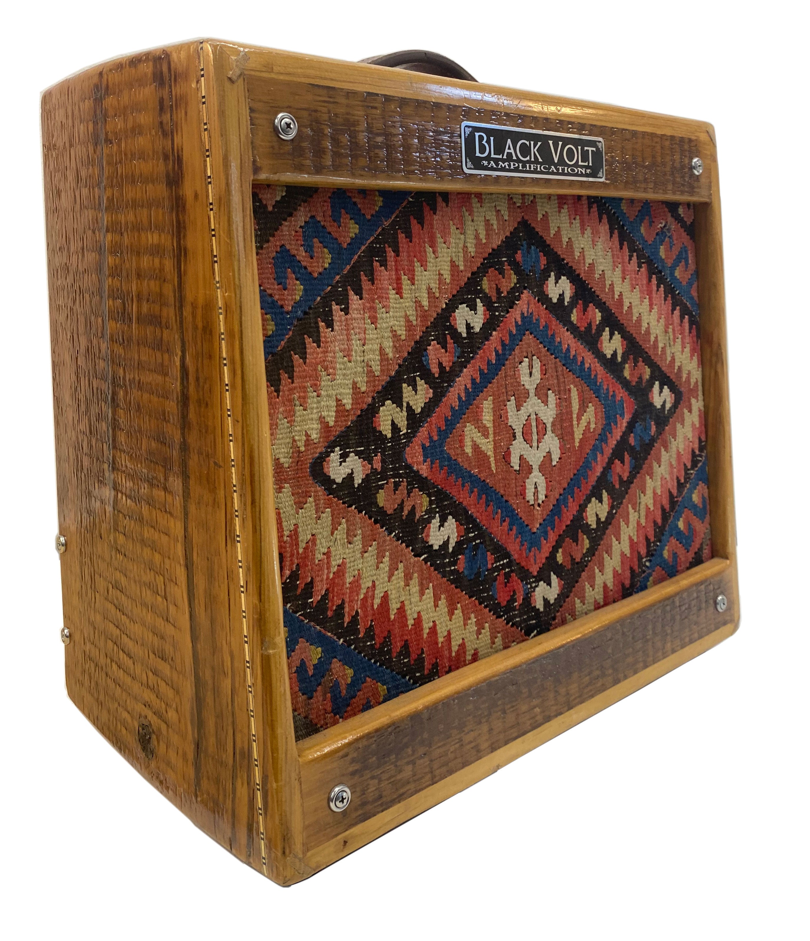 Crazy Horse Amplifier made with reclaimed wood & vintage grill cloth
