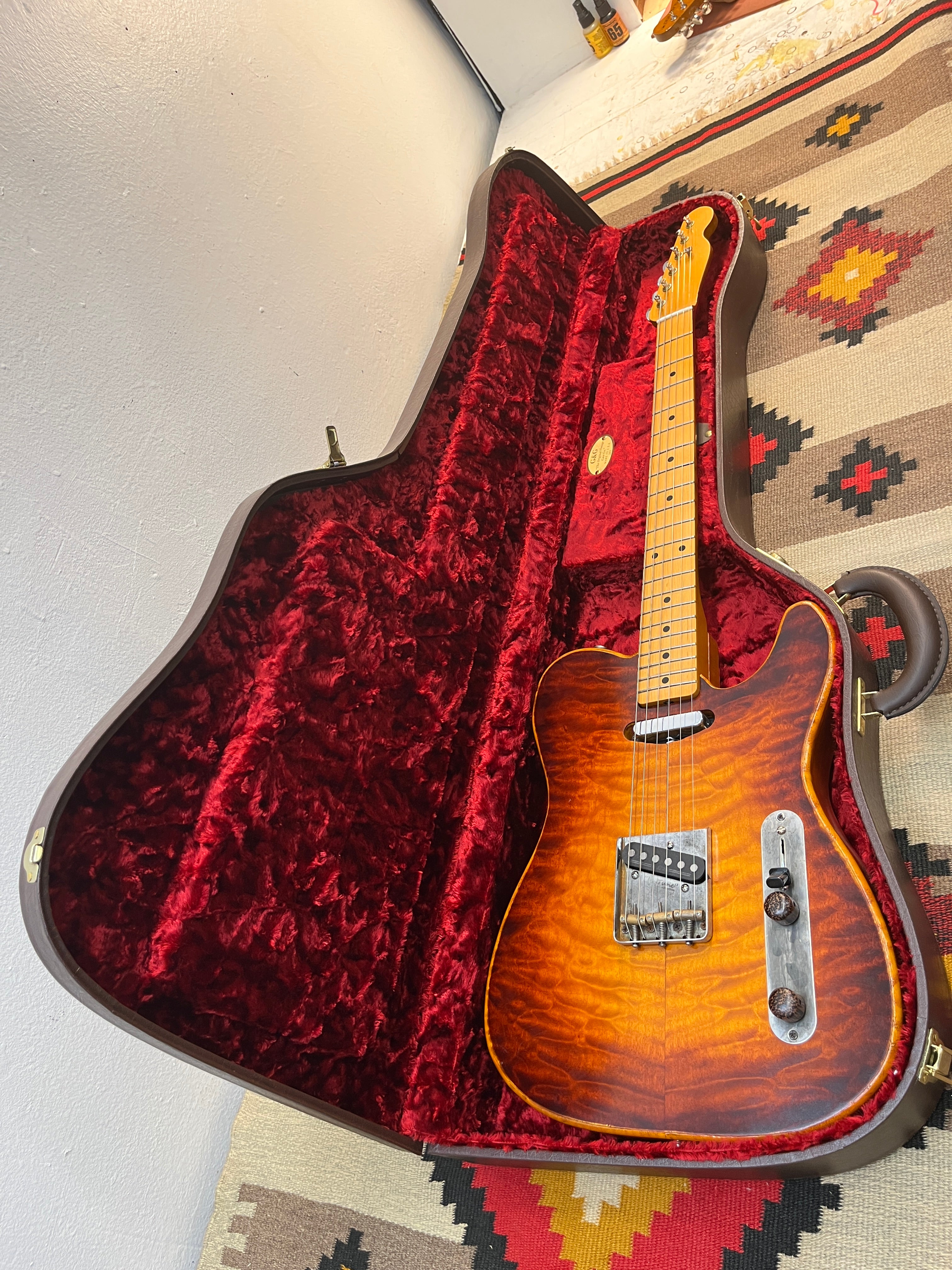 BLACK VOLT BUILT Quilted Maple Top Body / Fender Neck (Modified)